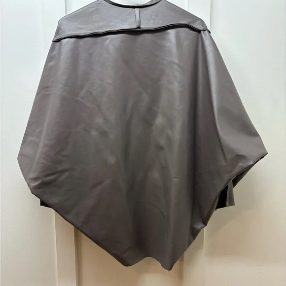 PLANET by Lauren G Vegan Leather Cape Jacket - Picture 2 of 4